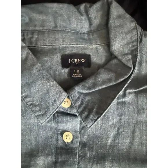 J.CREW BUTTON FRONT DRESS size 12 - Picture 4 of 4